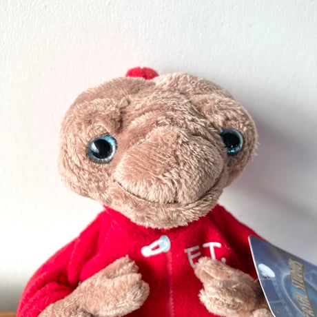 E.T.ぬいぐるみ 赤パーカー UNIVERSAL STUDIOS 紙タグつき