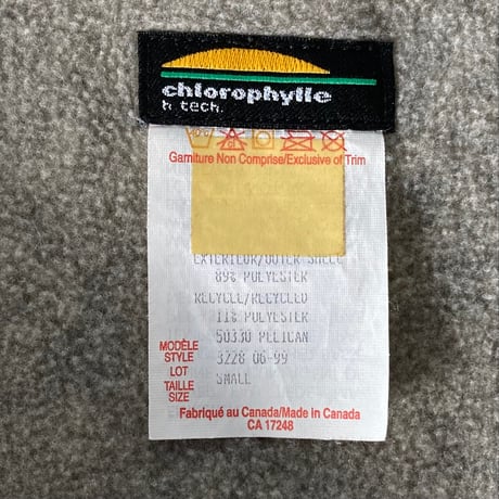 Chlorophylle フリース ベスト MENS-SMALL 1990s