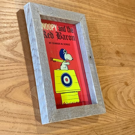 WOOD LIFE SERVICE NO.29 snoopy peanuts OLD WOOD FRAME 古材 額縁