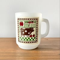 FIRE KING ANCHOR HOCKING ファイヤーキング アンカーホッキング カントリーラブ ロジャージョンソン マグカップ／ウシ