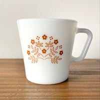PYREX オールドパイレックス マグカップ／Tiny Flower ＜Brown＞タイニーフラワー