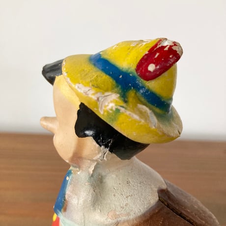 DISNEY PINOCCHIO ピノキオ 貯金箱 1940s