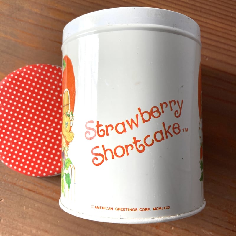 Strawberry Shortcake ストロベリーショートケーキ ティン缶 ホワイト