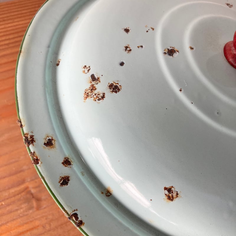 ヴィンテージ フタ付きホーローボウル／グリーン | MILMOUNTAIN