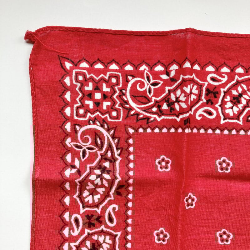 ヴィンテージ バンダナ レッド 1960s／26 | MILMOUNTAIN STORE