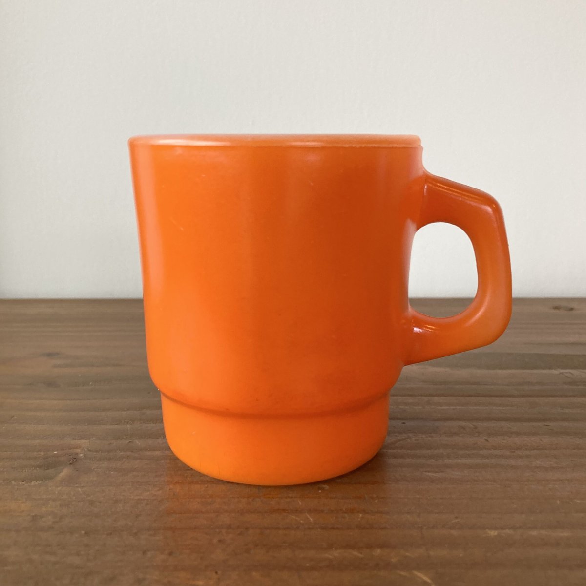 Fire King VW ファイヤーキング ANCHOR HOCKING スタッキングマグ クラシックカー緑 1960年代後半製造 Fire-King