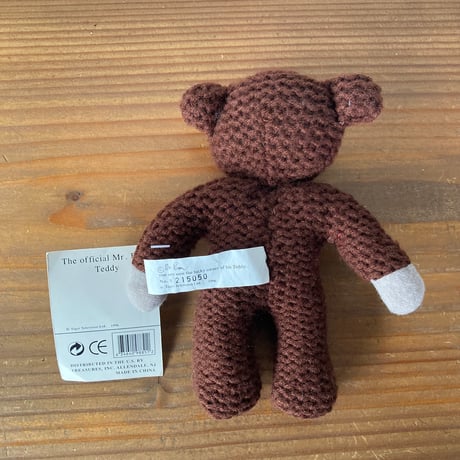 Mr.Bean Teddy ミスター・ビーン テディベア Tiger Television 1997年 紙タグつき／17㎝ ②