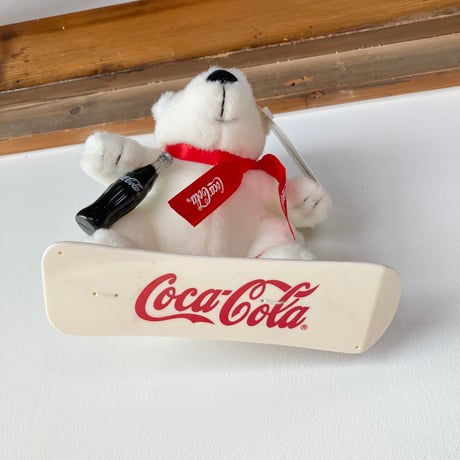 Coca-Cola コカ・コーラ ポーラーベア シロクマ スノーボーダー ぬいぐるみ 紙タグつき 1999年