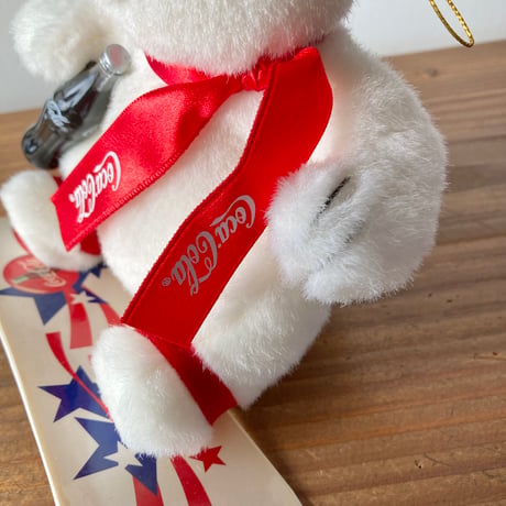 Coca-Cola コカ・コーラ ポーラーベア シロクマ スノーボーダー ぬいぐるみ 紙タグつき 1999年