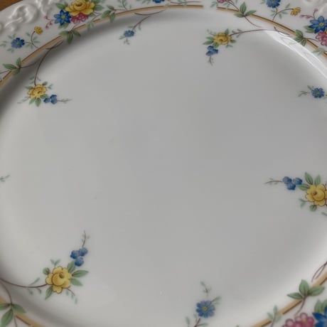 Noritake Contemporary Fine China ノリタケ 花柄レリーフプレート 1970～1980s
