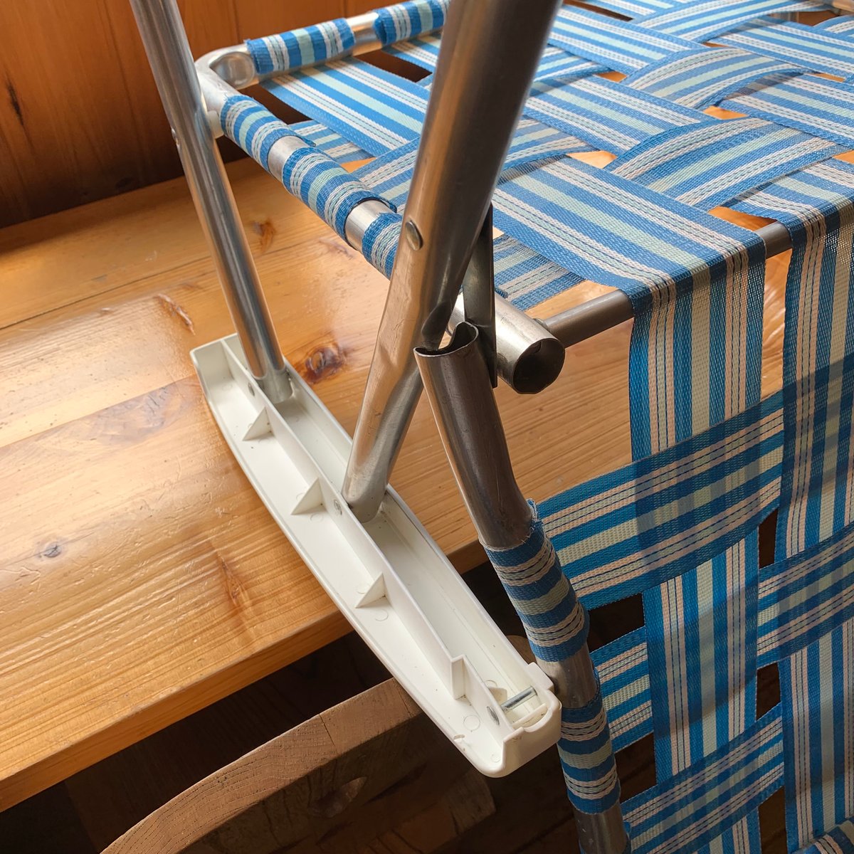 LAWN CHAIR VINTAGE ローンチェア 1970年〜1980年代 ① ライトブルー