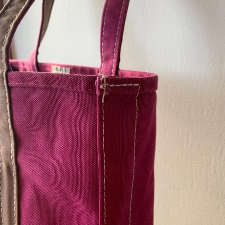 L.L.Bean BOAT AND TOTE 1990s USA Mサイズ 希少カラー ワインモカターコイズ  エルエルビーン トートバッグ  vintage