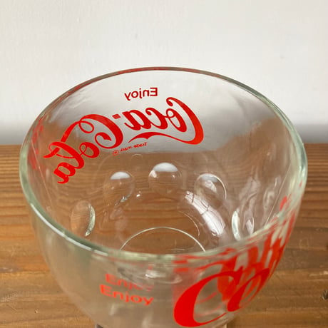 ヴィンテージ Coca-Cola コカ・コーラ 脚つきグラス①