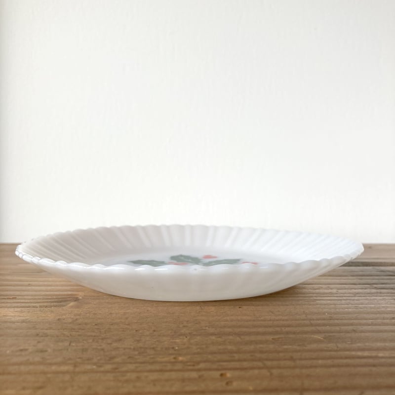 TERMOCRISA ヒイラギ柄 クリスマス デザートプレート／A | MILMOUNTAIN