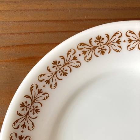 PYREX オールドパイレックス サラダプレート／Copper Filigree A