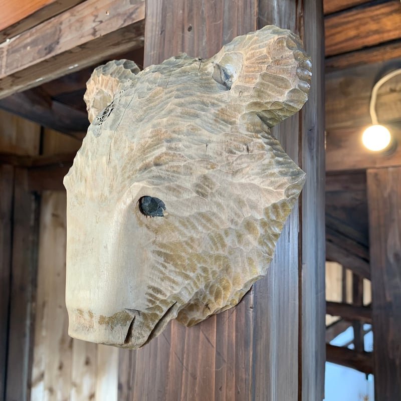 wooden carved bear 木彫りの熊 北海道 ウッドベアー Kibori Bear - Wabisabi Mart