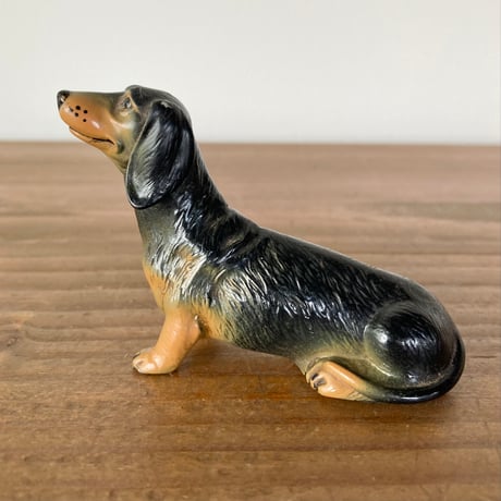 ヴィンテージ 犬 ダックスフンド フィギュア