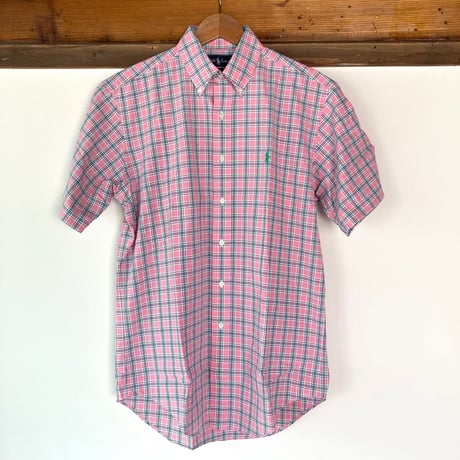 Ralph Lauren 半袖シャツ ピンク／USED