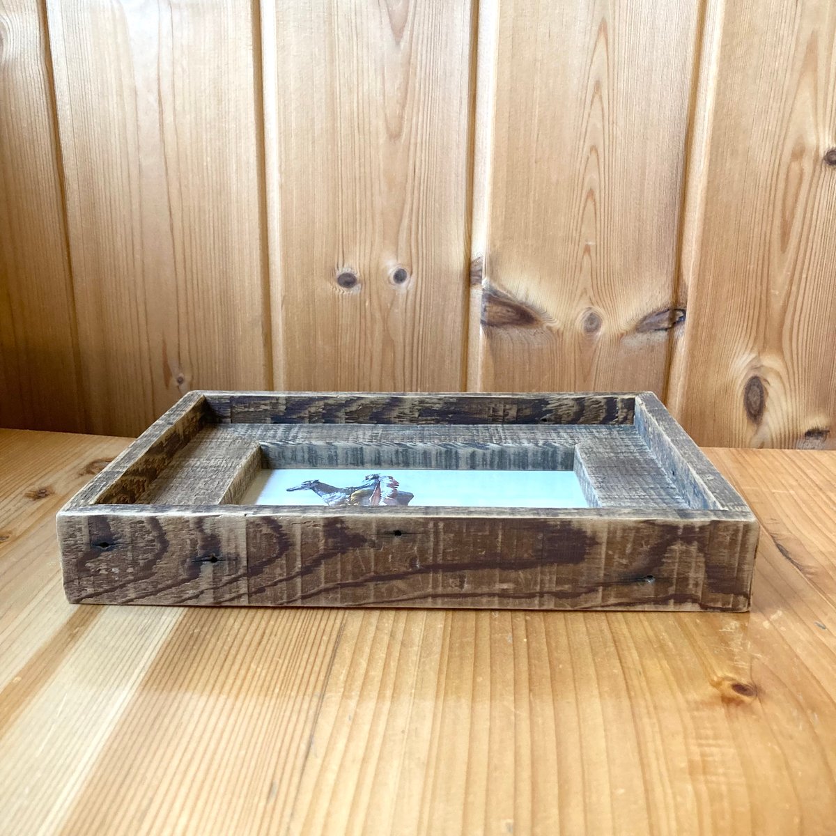 ネイティブアメリカン ポストカード額装① WOOD LIFE SERVICE オールド
