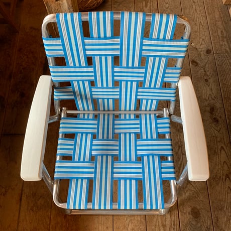 LAWN CHAIR VINTAGE ローンチェア 1970年〜1980年代 ② ライトブルー