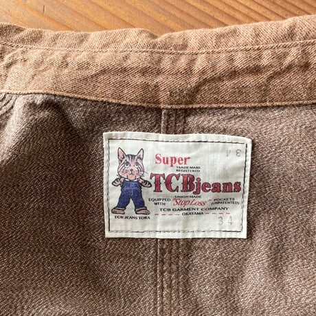 TCB JEANS TABBYS JACKET ブラウンデニム 34 NOS デッドストック vintage