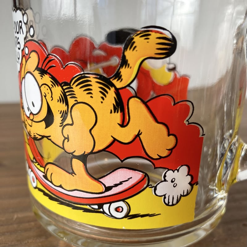 ガーフィールド マクドナルド ビンテージ1978 McDonald’s hIIA 70's マクドナルド × ガーフィールド ガラス マグカップ 3種類