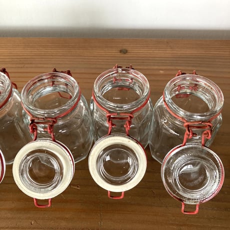 ヴィンテージ　ラック付きスパイスボトルセット