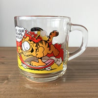 GARFIELD McDonald's ガーフィールド マクドナルド ガラスマグ Anchor Hocking／スケボー