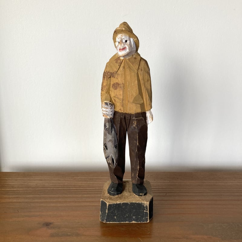 Canada Quebec Wood Carving ケベック木彫り彫刻 ／Old Man |