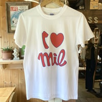 MILMOUNTAIN I♡mil 7.1oz S/S TEE／ホワイト