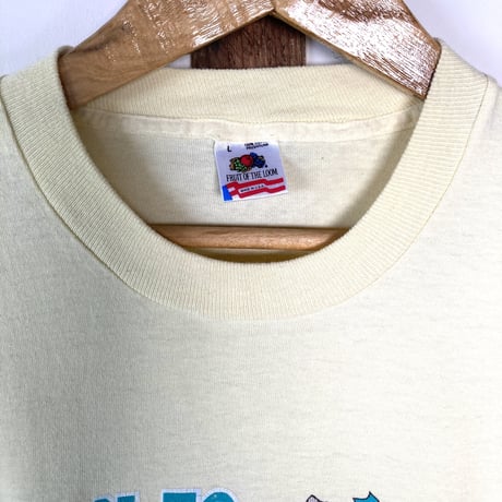 VINTAGE Minnie Mouse ミニー FRUIT OF THE LOOM S/S TEE／ライトイエロー 1980～1990s