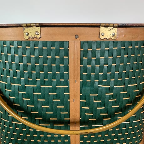 Hawkeye BURLINGTON BASKET CO. 1960年代 トールペイント ピクニックバスケット