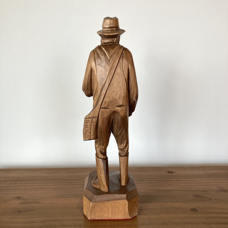 CARON Wood Carving ポール・エミール・キャロン 木彫り彫刻 ／Fishin