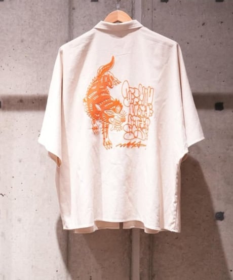 オオカミベトナムシャツ ナチュラル
