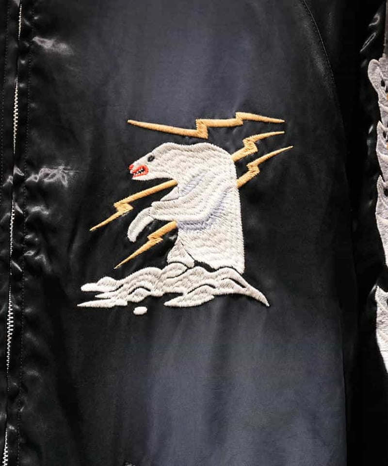 HOUSTON ユーズド加工 スーベニアジャケット ブラック | MSSD(エムエス