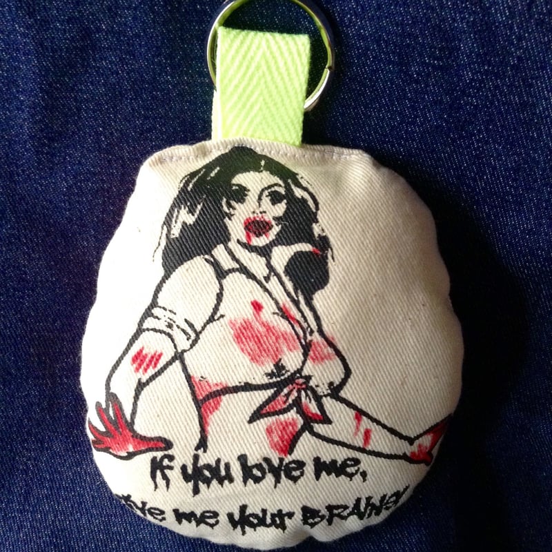 ゾンビ＆脳ミソ クッション鳴キーホルダー | SEXPLOSION