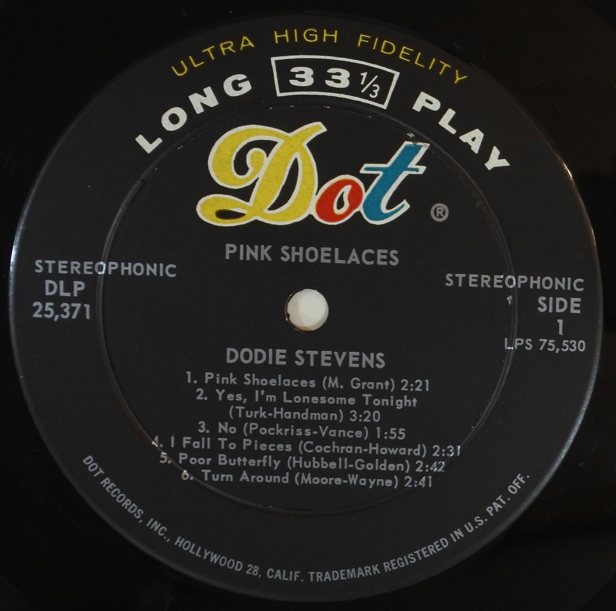 Dodie Stevens ‎– Pink Shoelaces （Dot Records ‎