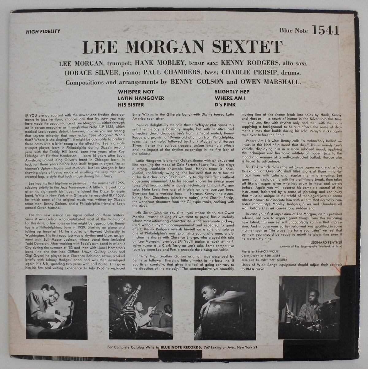 Lee Morgan - Lee Morgan Sextet（Blue Note 1541）m...