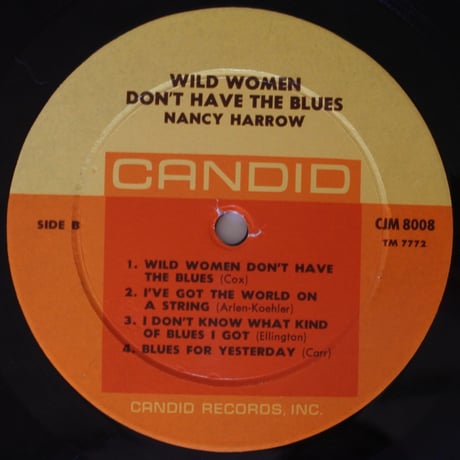 Nancy Harrow ‎– Wild Women Don't Have The Blues（	Candid – 8008）mono