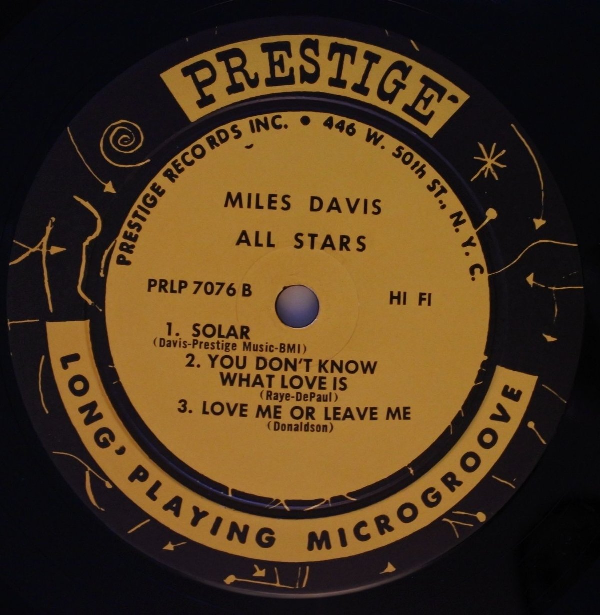 Miles Davis ‎/ Walkin' (Prestige 7076 ) mono