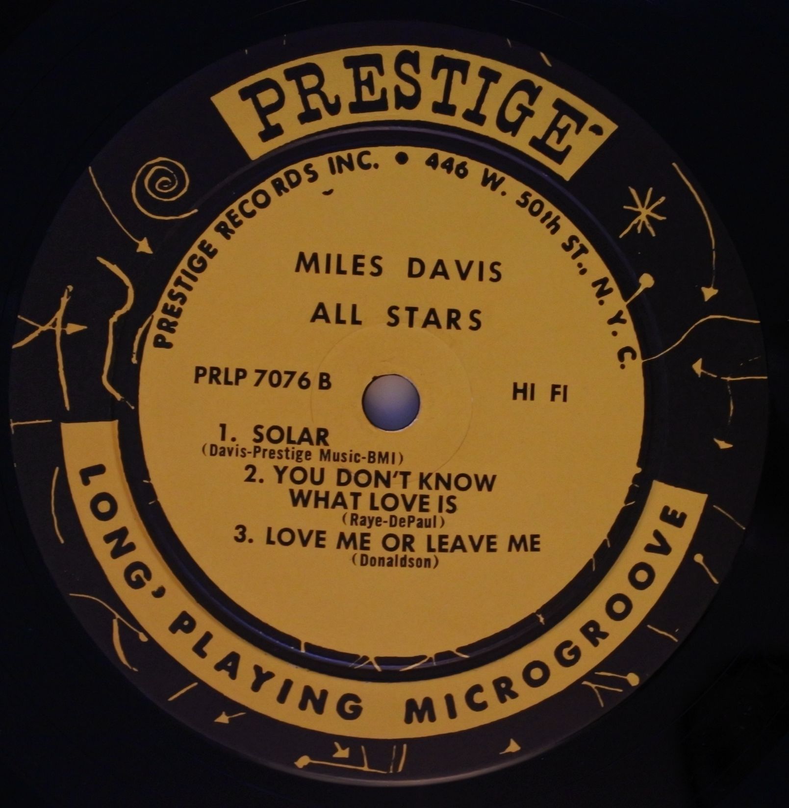 Miles Davis ‎/ Walkin' (Prestige 7076 ) mono