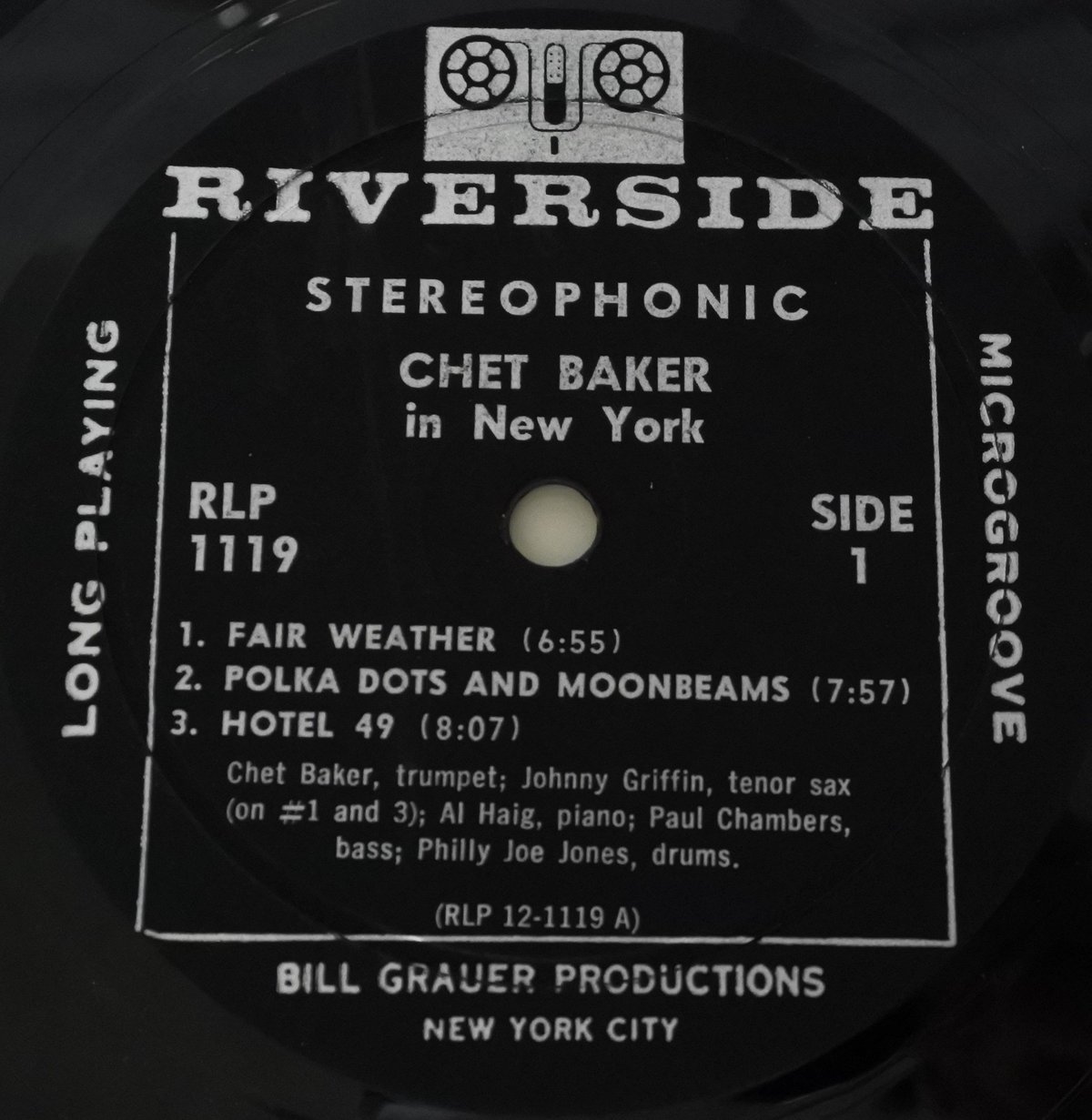 Chet Baker ‎– In New York（ Riverside Records ‎