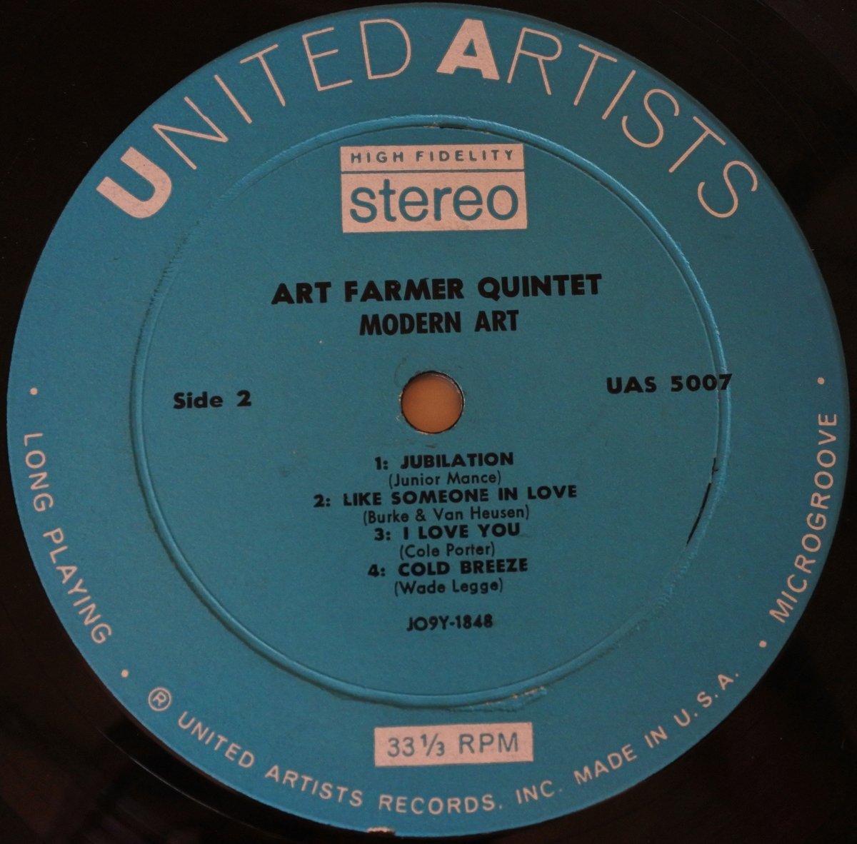 Art Farmer ‎– Modern Art （United Artists Recor