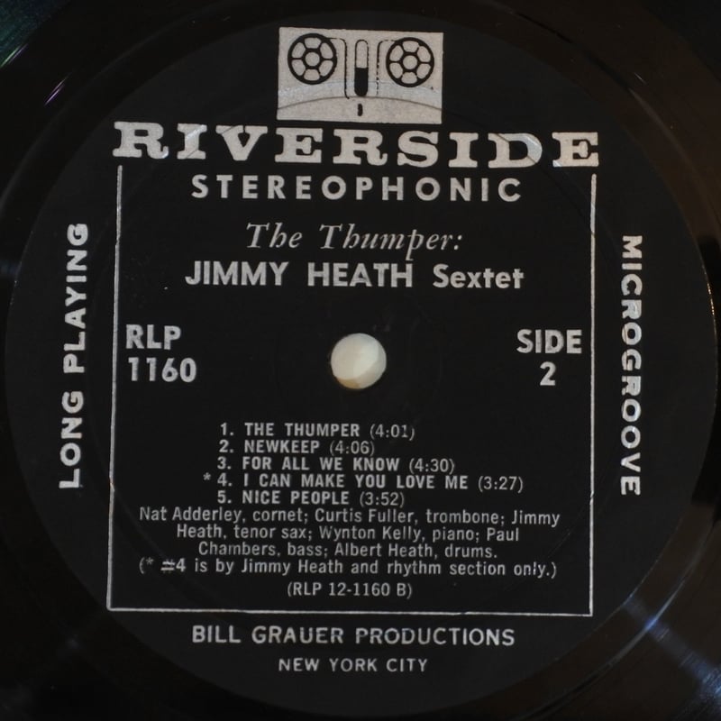 Jimmy Heath Sextet ‎– The Thumper （Riverside R