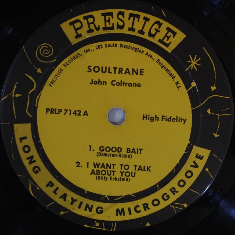 John Coltrane ‎– Soultrane（Prestige - 7142）mono