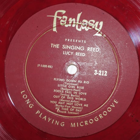 Lucy Reed  ‎– The Singing Reed （Fantasy ‎– 3-212）mono 