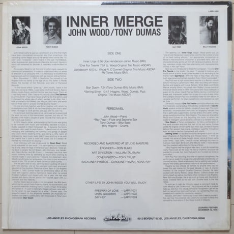 John Wood / Inner Merge (Los Angeles Phonograph Records ‎– LAPR 1005) stereo