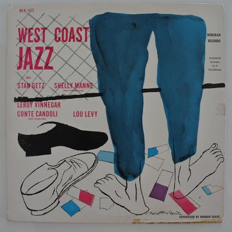 Stan Getz‎– West Coast Jazz ( Norgran Records ‎– MG N-1032 ) mono