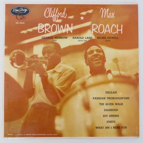 Clifford Brown And Max Roach ‎– Clifford Brown & Max Roach（‎EmArcy – MG 36036）mono