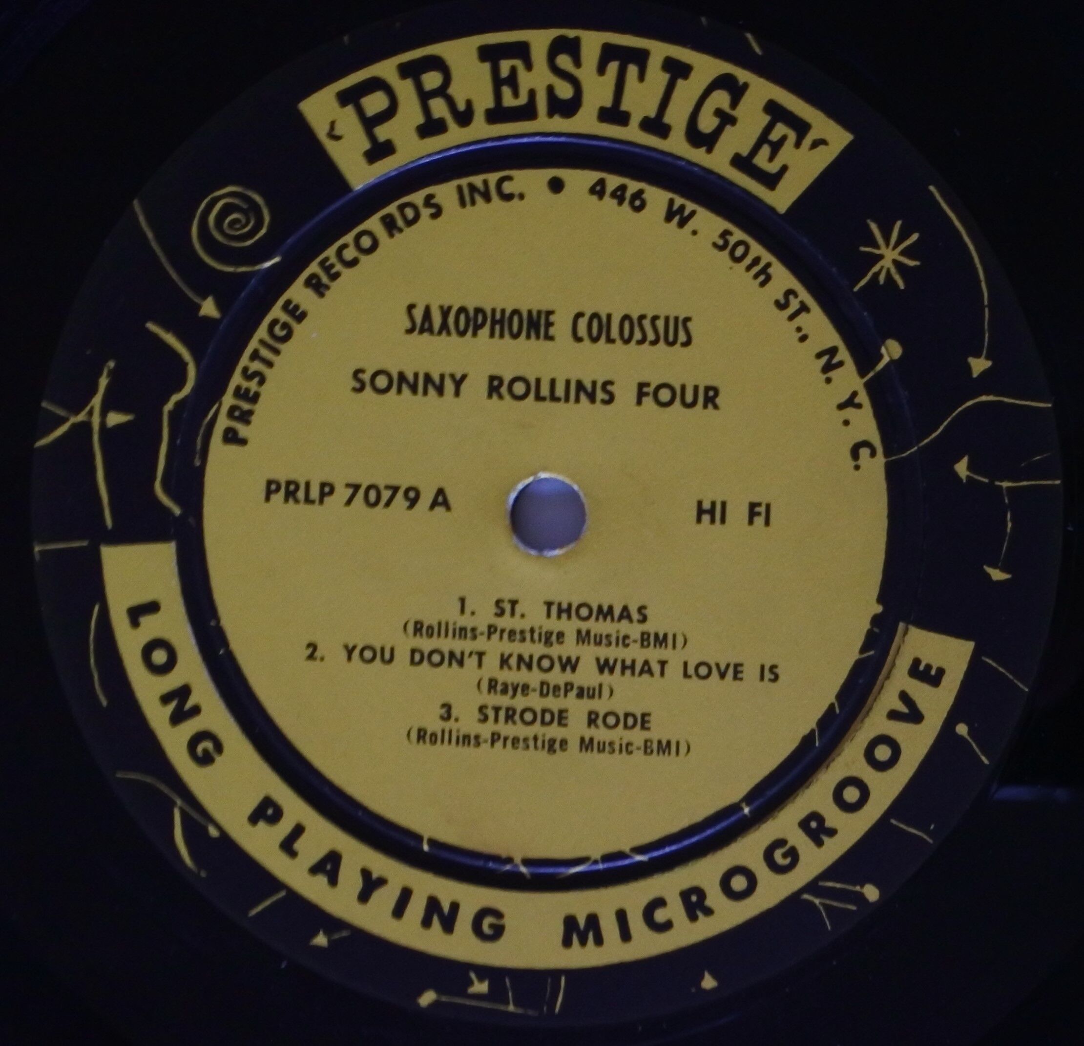Sonny Rollins ‎– Saxophone Colossus (Prestige ‎
